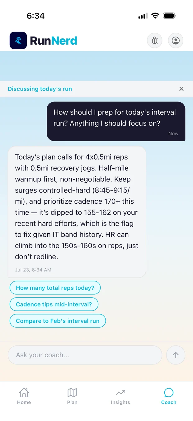Coach chat